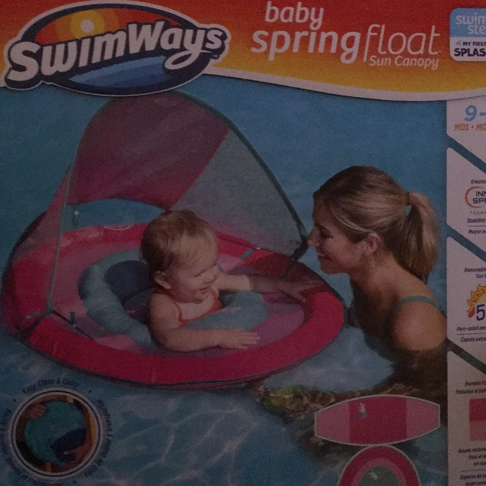 Baby spring float sun Canopy. Easy close and carry